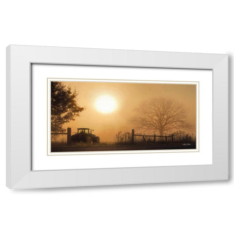 Start Your Engines White Modern Wood Framed Art Print with Double Matting by Deiter, Lori