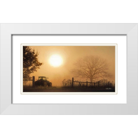 Start Your Engines White Modern Wood Framed Art Print with Double Matting by Deiter, Lori
