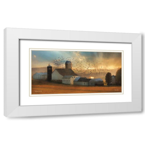 Light of a New Day White Modern Wood Framed Art Print with Double Matting by Deiter, Lori