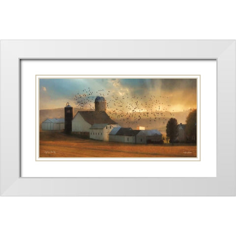 Light of a New Day White Modern Wood Framed Art Print with Double Matting by Deiter, Lori