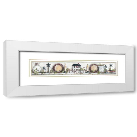 Always and Forever White Modern Wood Framed Art Print with Double Matting by June, Mary Ann