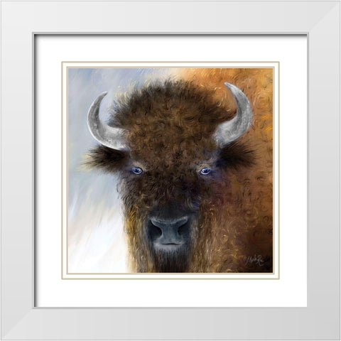 Goodyear White Modern Wood Framed Art Print with Double Matting by Rae, Marla