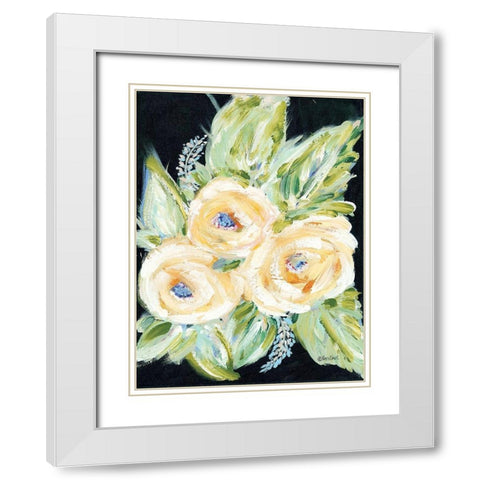 With Love White Modern Wood Framed Art Print with Double Matting by Ebert, Roey