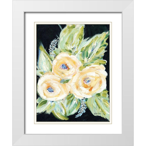 With Love White Modern Wood Framed Art Print with Double Matting by Ebert, Roey