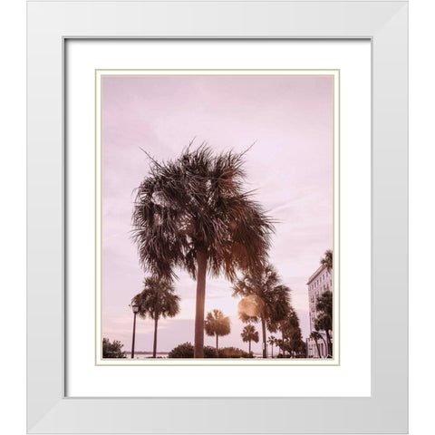 Blush Summer White Modern Wood Framed Art Print with Double Matting by Rigsby, Jennifer