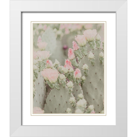 Blooms Abound I White Modern Wood Framed Art Print with Double Matting by Rigsby, Jennifer