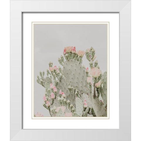Blooms Abound II White Modern Wood Framed Art Print with Double Matting by Rigsby, Jennifer