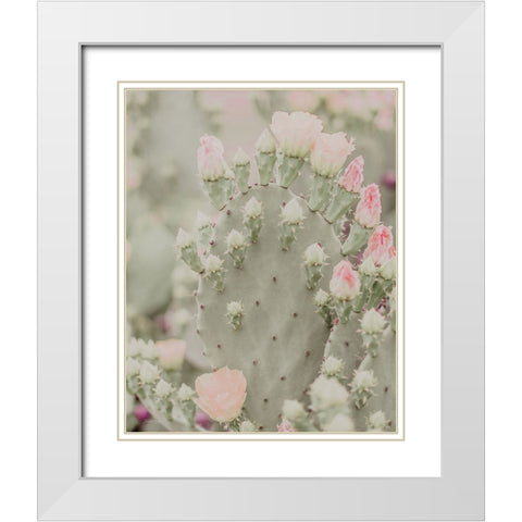 Blooms Abound III White Modern Wood Framed Art Print with Double Matting by Rigsby, Jennifer