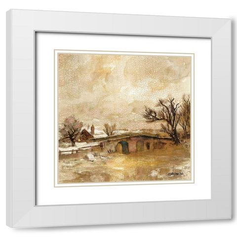 Traditional Landscape 4 White Modern Wood Framed Art Print with Double Matting by Stellar Designs Studio