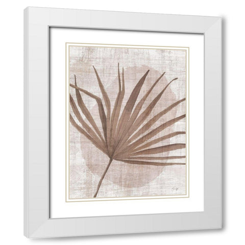 Warm Breeze White Modern Wood Framed Art Print with Double Matting by Yass Naffas Designs