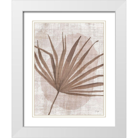 Warm Breeze White Modern Wood Framed Art Print with Double Matting by Yass Naffas Designs
