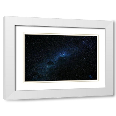 Milky Way seen from Ohau-Mackenzie Country-Canterbury White Modern Wood Framed Art Print with Double Matting by Wall, David