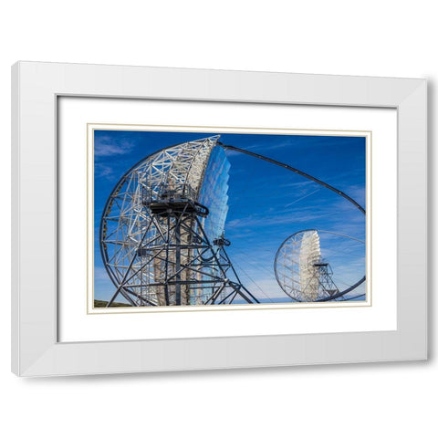 Canary Islands--Roque de los Muchachos Observatory-The Florian Goebel MAGIC Telescopes White Modern Wood Framed Art Print with Double Matting by Bibikow, Walter