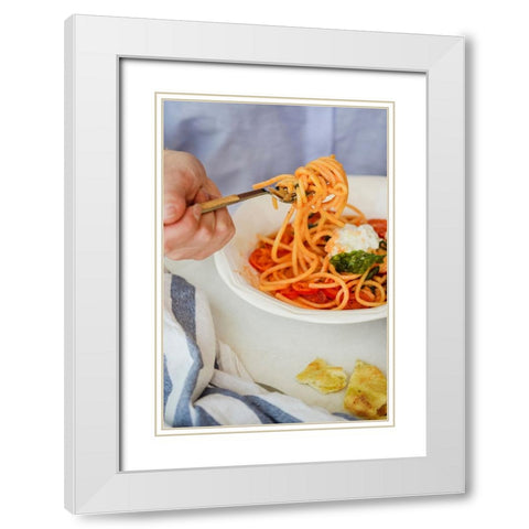 Pasta White Modern Wood Framed Art Print with Double Matting by Majority World CIC
