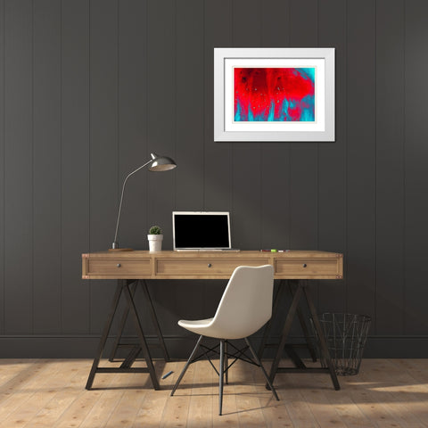 Paint-oil and water White Modern Wood Framed Art Print with Double Matting by Muench, Zandria