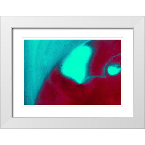 Paint-oil and water White Modern Wood Framed Art Print with Double Matting by Muench, Zandria
