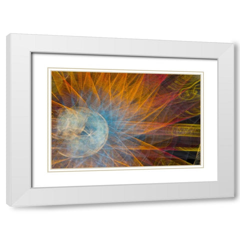 Indiana, Indianapolis, State Fair Ferris wheel White Modern Wood Framed Art Print with Double Matting by Kaveney, Wendy