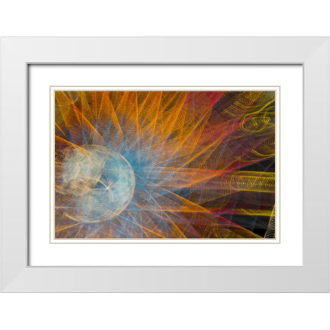 Indiana, Indianapolis, State Fair Ferris wheel White Modern Wood Framed Art Print with Double Matting by Kaveney, Wendy