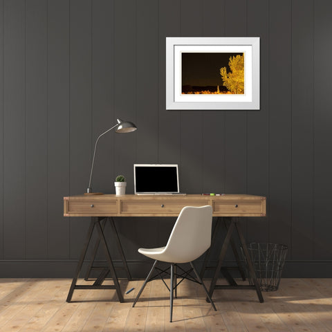 USA, Utah Stary night sky in autumn White Modern Wood Framed Art Print with Double Matting by Illg, Cathy and Gordon