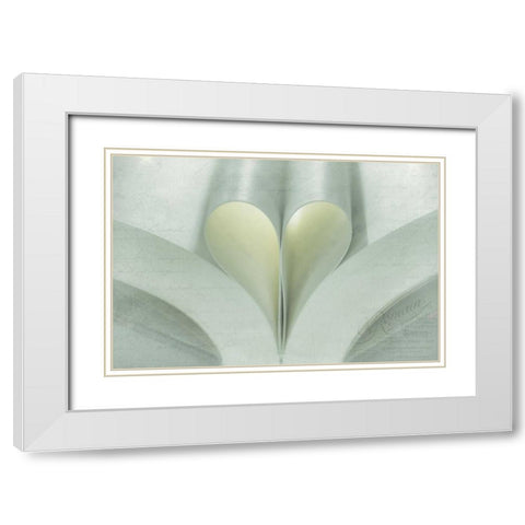 WA, Seabeck Open book with pages forming a heart White Modern Wood Framed Art Print with Double Matting by Paulson, Don