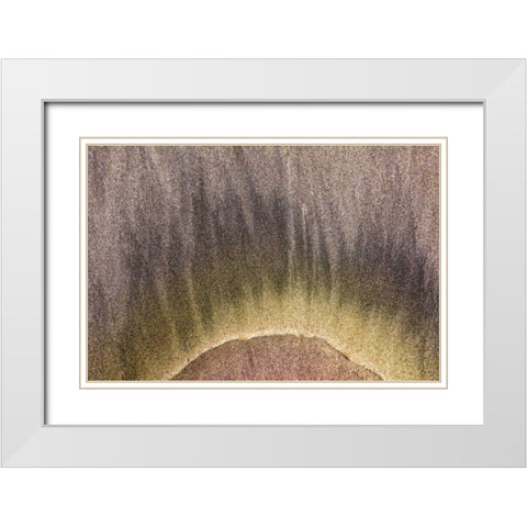 Oregon, Devils Punchbowl SNA Abstract patterns White Modern Wood Framed Art Print with Double Matting by Paulson, Don