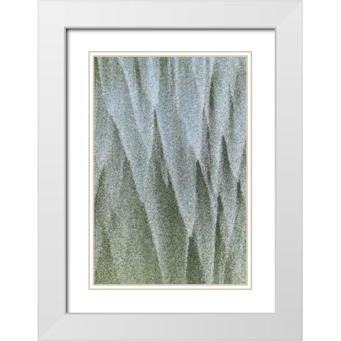 Oregon, Devils Punchbowl SNA Abstract patterns White Modern Wood Framed Art Print with Double Matting by Paulson, Don