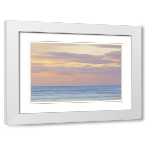 Washington, San Juans Abstract sunset scenic White Modern Wood Framed Art Print with Double Matting by Paulson, Don