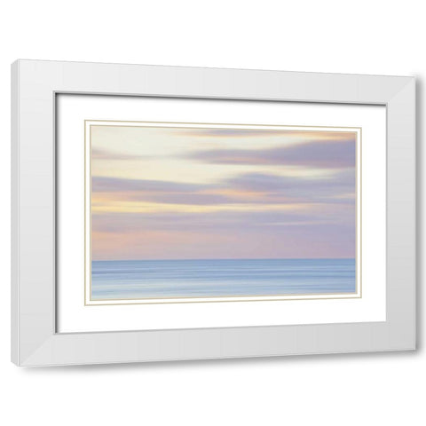 Washington, San Juans Abstract sunset scenic White Modern Wood Framed Art Print with Double Matting by Paulson, Don