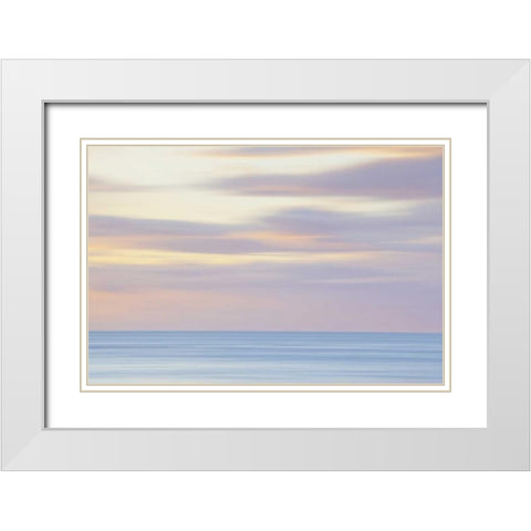 Washington, San Juans Abstract sunset scenic White Modern Wood Framed Art Print with Double Matting by Paulson, Don