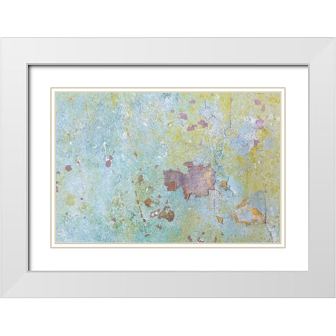 Washington, Fort Hayden Abstract painted wall White Modern Wood Framed Art Print with Double Matting by Paulson, Don