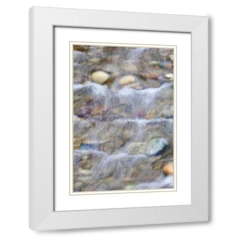 USA, Washington Small rocky stream White Modern Wood Framed Art Print with Double Matting by Paulson, Don