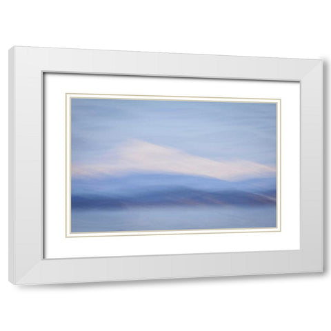Washington, Mount Baker Abstract of Mount Baker White Modern Wood Framed Art Print with Double Matting by Paulson, Don