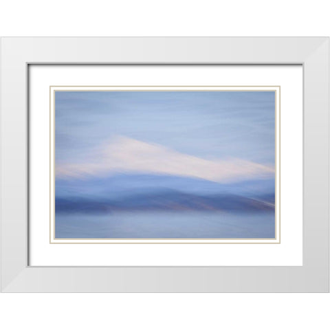 Washington, Mount Baker Abstract of Mount Baker White Modern Wood Framed Art Print with Double Matting by Paulson, Don