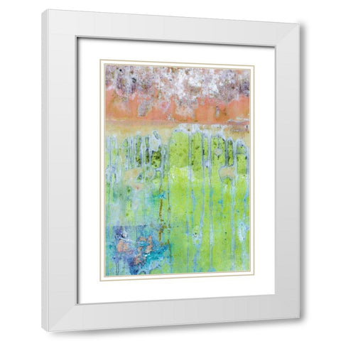 Washington, Fort Hayden Abstract painted wall White Modern Wood Framed Art Print with Double Matting by Paulson, Don