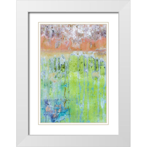 Washington, Fort Hayden Abstract painted wall White Modern Wood Framed Art Print with Double Matting by Paulson, Don