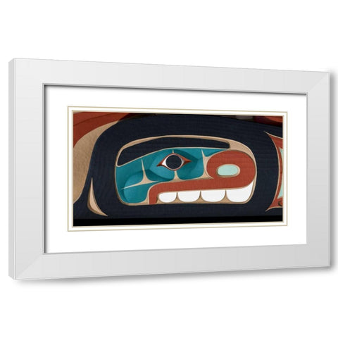 USA, Washington State, Jamestown Totem art PR White Modern Wood Framed Art Print with Double Matting by Paulson, Don