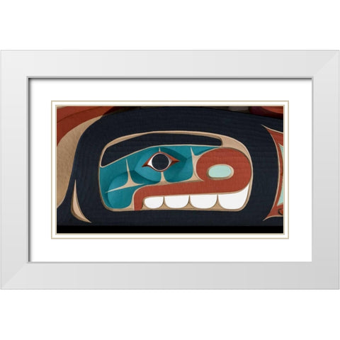 USA, Washington State, Jamestown Totem art PR White Modern Wood Framed Art Print with Double Matting by Paulson, Don