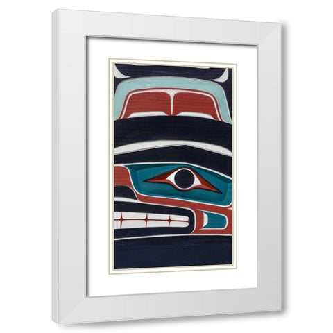 USA, Washington State, Jamestown Totem art PR White Modern Wood Framed Art Print with Double Matting by Paulson, Don