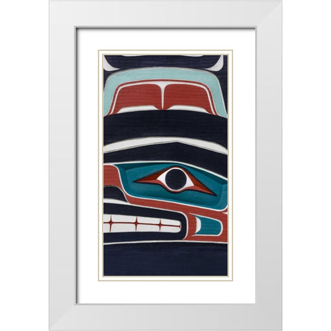 USA, Washington State, Jamestown Totem art PR White Modern Wood Framed Art Print with Double Matting by Paulson, Don