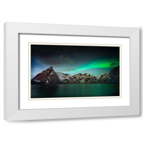 Lille Toppacya White Modern Wood Framed Art Print with Double Matting by Ghesquiere, Hilde