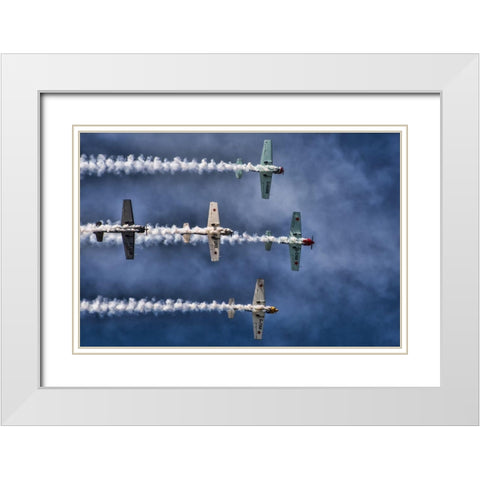 The Aerostars White Modern Wood Framed Art Print with Double Matting by Saglien, Knut