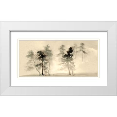 Untitled White Modern Wood Framed Art Print with Double Matting by Kudriavtseva, Anna