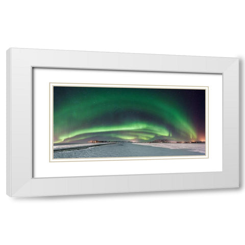Colors Of Iceland White Modern Wood Framed Art Print with Double Matting by Jochen, Burger