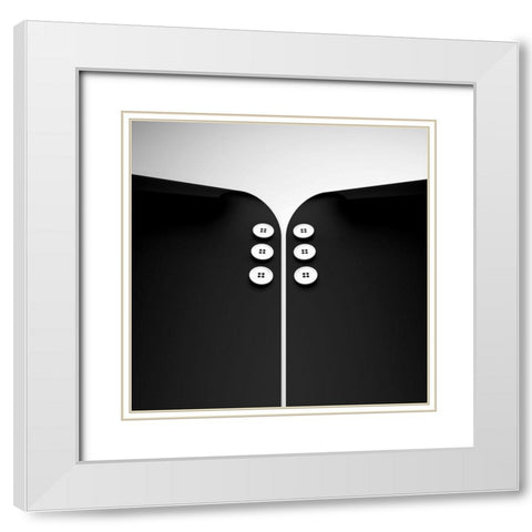 Black Shirt White Modern Wood Framed Art Print with Double Matting by Bunjamin, Antonyus