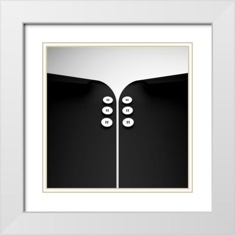 Black Shirt White Modern Wood Framed Art Print with Double Matting by Bunjamin, Antonyus