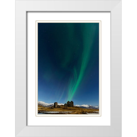 Dancing In The Sky White Modern Wood Framed Art Print with Double Matting by Roxo, Alvaro