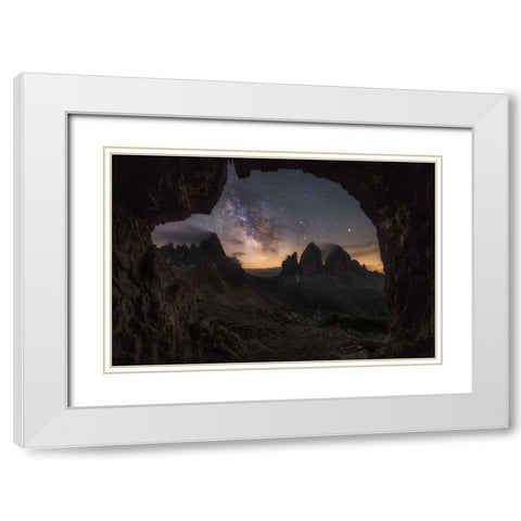 ^^^ White Modern Wood Framed Art Print with Double Matting by Martin Castan, David