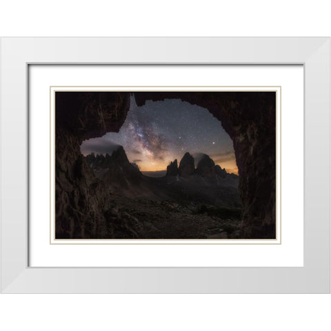 ^^^ White Modern Wood Framed Art Print with Double Matting by Martin Castan, David