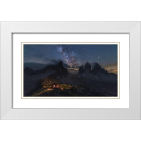 Locatelli White Modern Wood Framed Art Print with Double Matting by Martin Castan, David