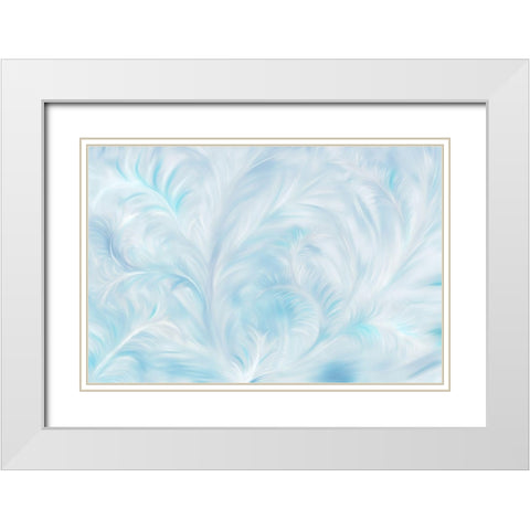 Winter Art White Modern Wood Framed Art Print with Double Matting by Karina, Aleksandrova